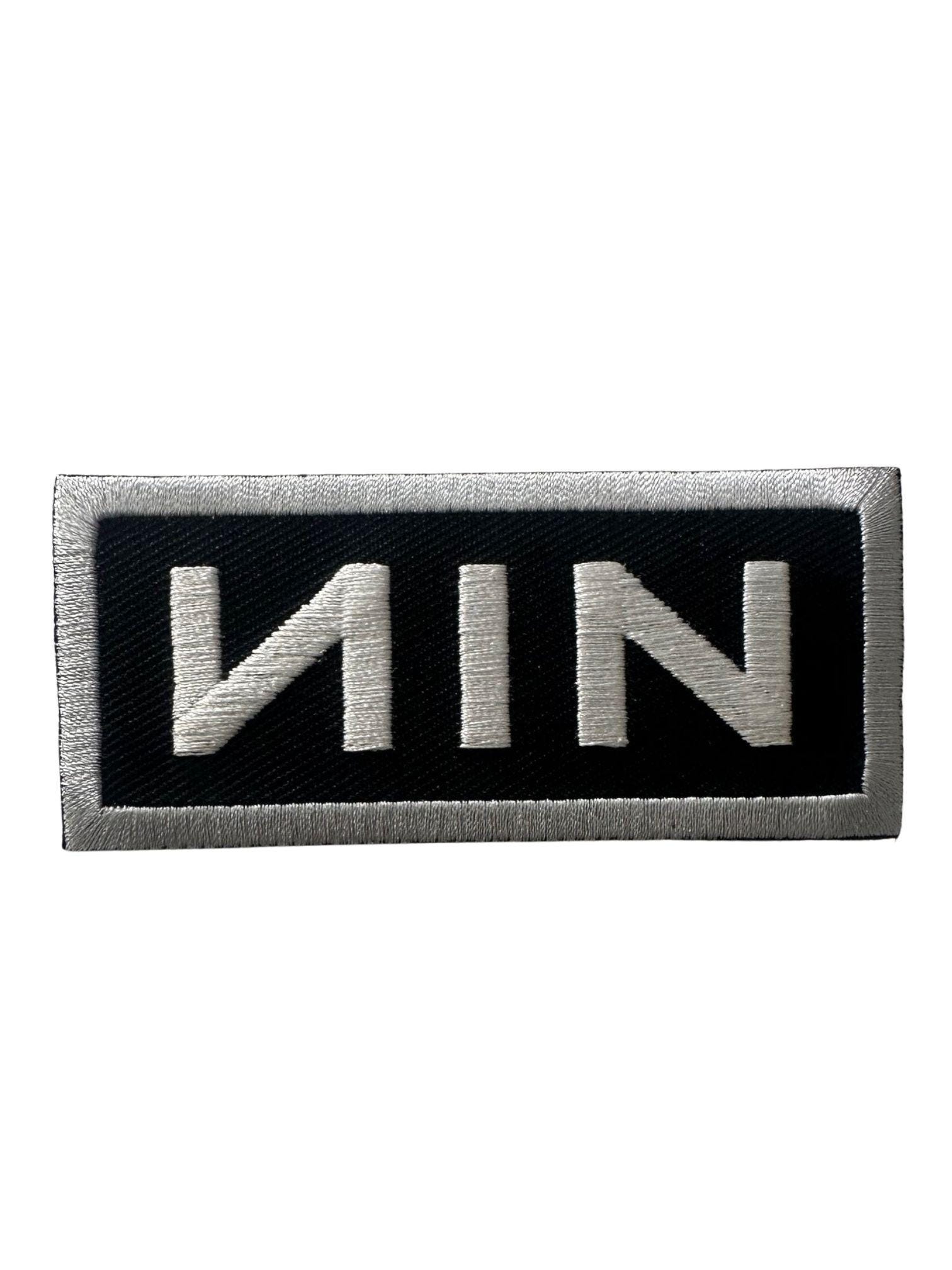 Nine Inch Nails NIN Embroidered Iron on Patch - 3 1/2