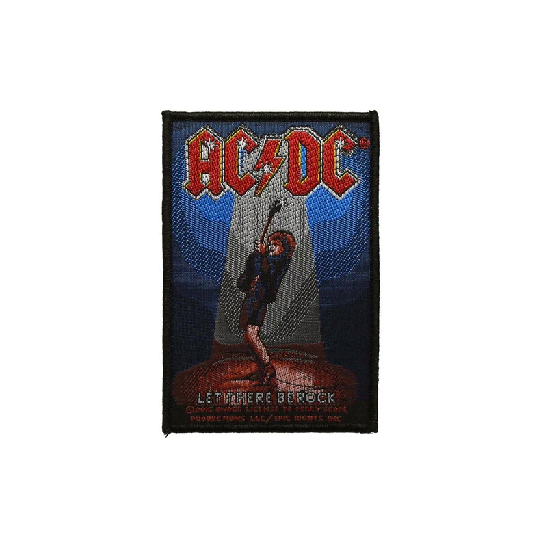 ACDC Let There Be Rock Woven Sew On Battle Jacket Patch Officially Licensed