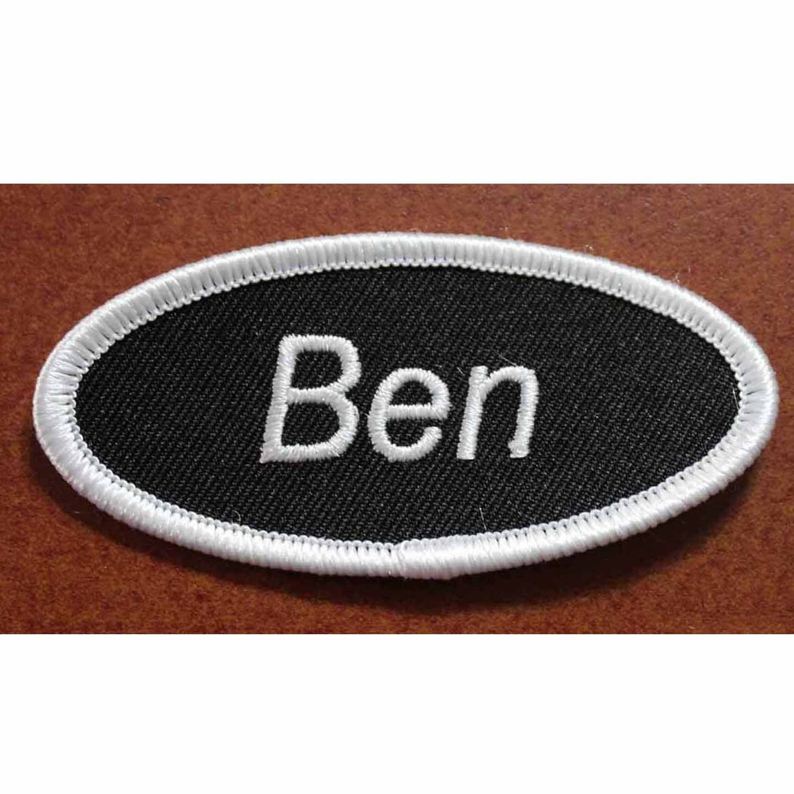 Ben Name Tag Iron on Patch 3 INCH for Uniform Work Shirt Etsy