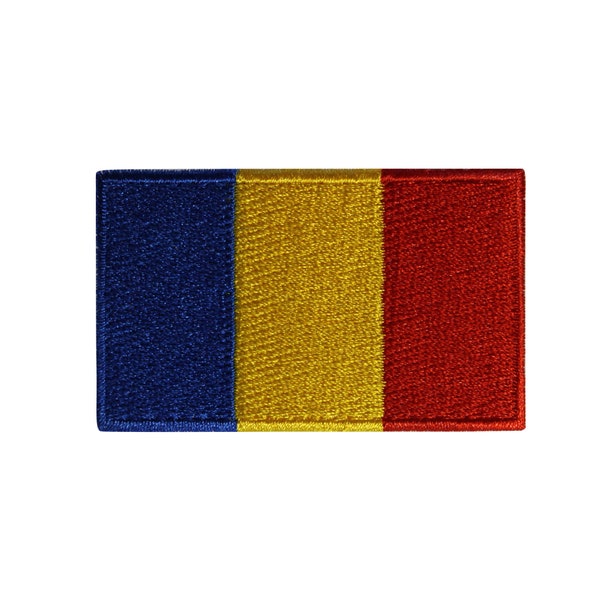 Country Of Chad Flag Embroidered Iron On Patch - Chadian