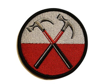 Pink Floyd Hammers Embroidered Iron On Patch - OFFICIAL 31-W