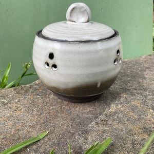 Handmade Ceramic Garlic Jar