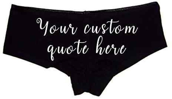 ropa interior personalizada