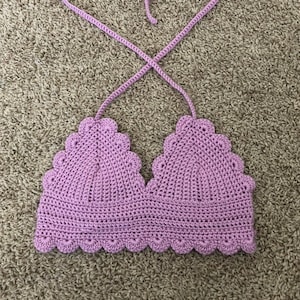 Scalloped Crochet Crop Top