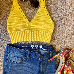 Crochet Top Cami/Crop Top Bralette Summer Festival top