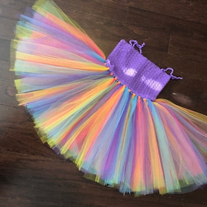 Crochet and Tulle Tutu Dress