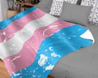 Transgender Pride Flag Throw Blanket - Etsy