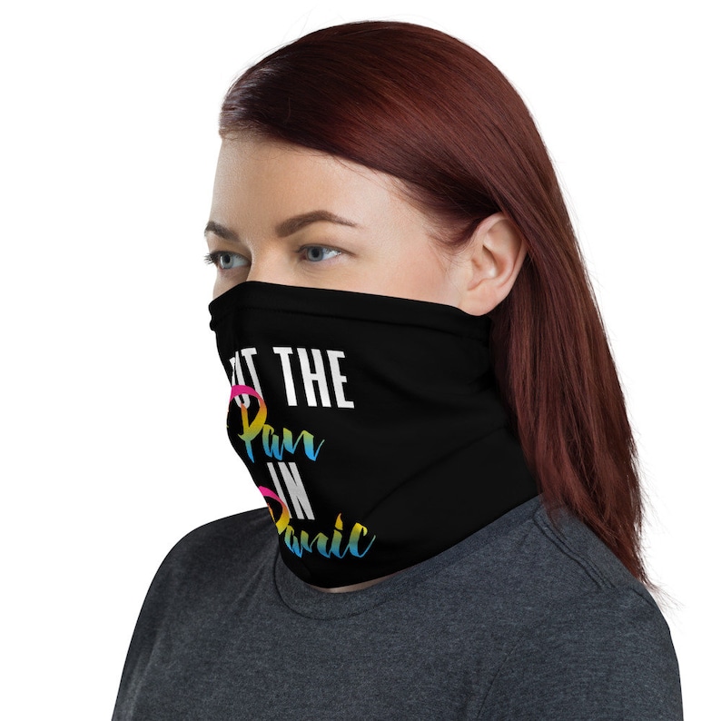 Pansexual Pun Bandana Face Mask Pan Pride Flag Funny Meme Etsy
