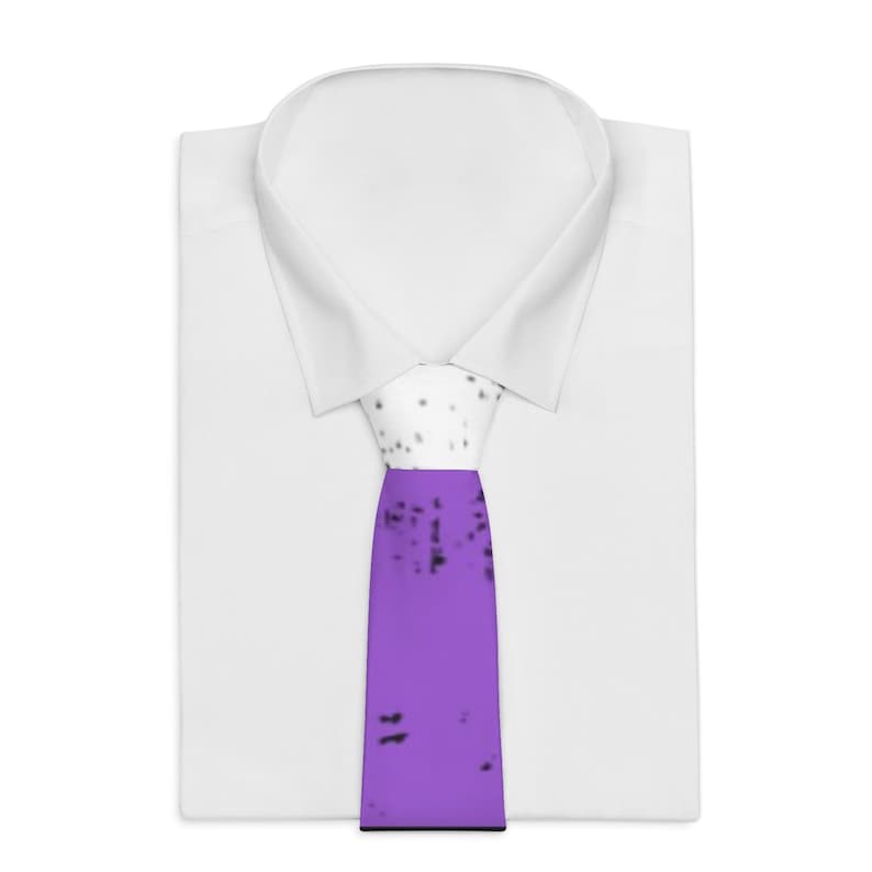 Distressed Nonbinary Necktie Enbie Babe Necktie NB Enby Necktie Gender Neutral Necktie Gender Nonbinary Necktie