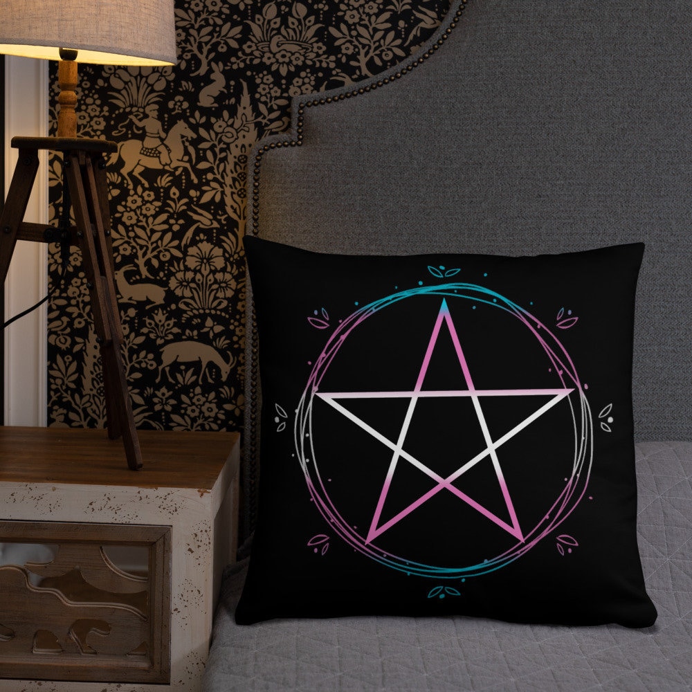 Devil Throw Pillow, Decorative Accent Pillow, Square Cushion Cover, Demon,  Satanic Room Decor, Dark Art, Alternative Home - Goth & Fire