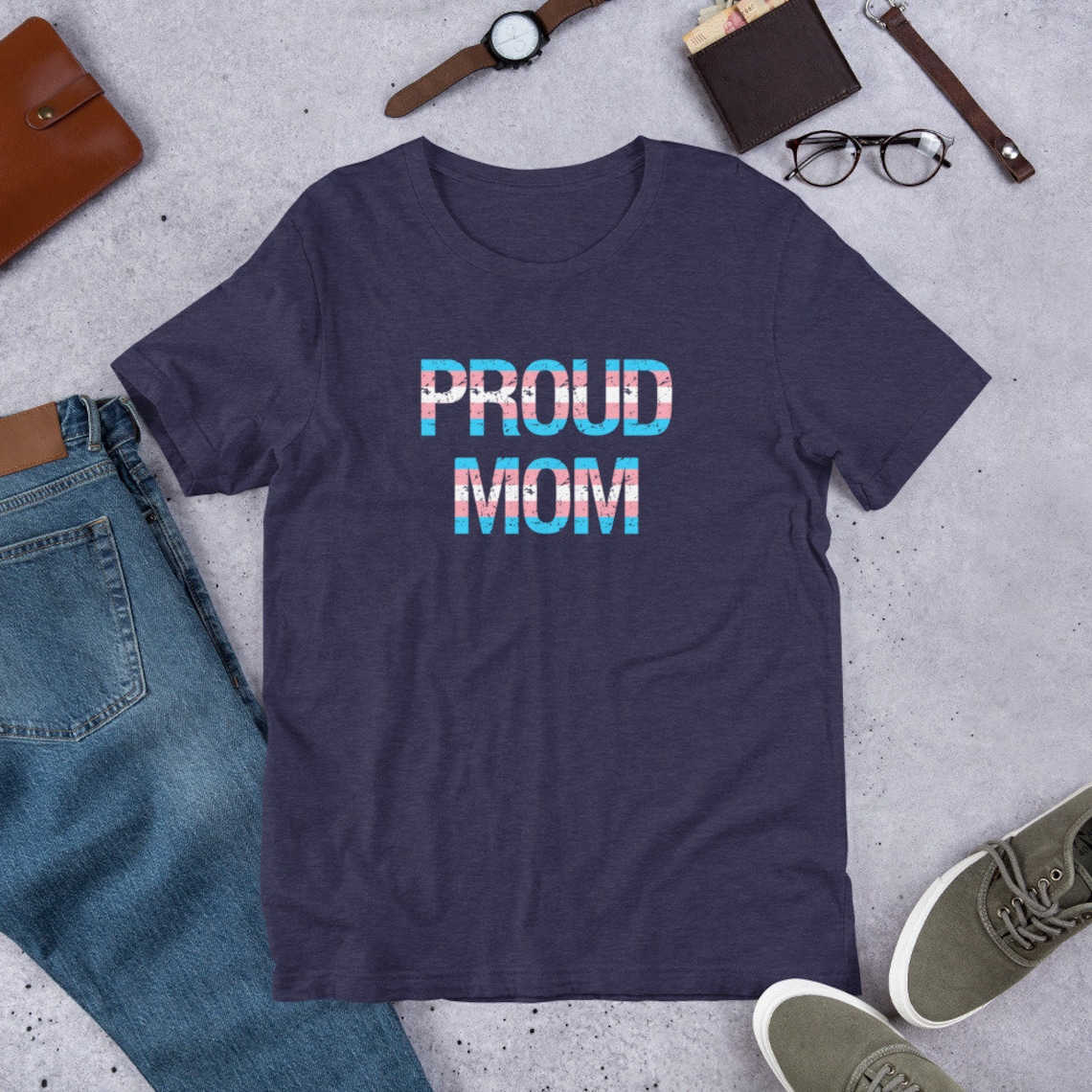 Transgender Mothers Day Shirt Proud Mom Trans Flag - Etsy
