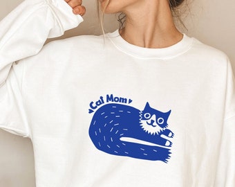 CAT MOM Sweatshirt, Cat Mom Sweatshirt,Cat Mom Shirt,Cat Sweatshirt,Mom Sweatshirt,Mother Shirt,Mother's Day,Happy Mother's Day,Cat Mom Gift