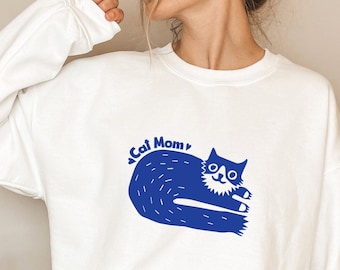 CAT MOM Sweatshirt, Mother's Day Gift