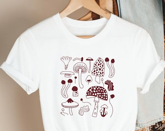 Forest Mushroom Shirt Forest Cottagecore