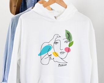 Picasso Dove & Girl Art Hoodie, Painter Tee