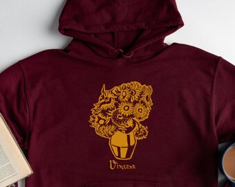 Van Gogh Skull Hoodie, Skeleton Smoking Cigarette, Dark Academia Aesthetic, Grunge Art Sweatshirt, Edgy Streetwear, Alt Fashion Gift,