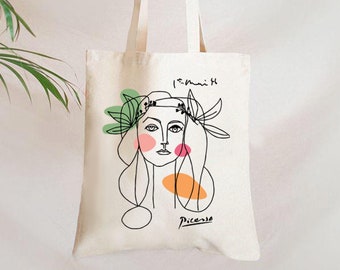 PICASSO Beauty of Venus Artwork Bag, Art Bag, Picasso Bag, Picasso, Artist Tote Bag, Cubism, Cubist Art Tote Bag, Canvas Bag, Artist Bag