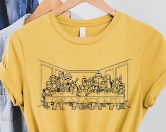 ROBOTS LAST SUPPER Tshirt, Robot Shirt, Robot Tee, Da Vinci Shirt, Last Supper Tee, Artist Tee,Art Gift,Artist Gift,Art Shirt,Art Tee