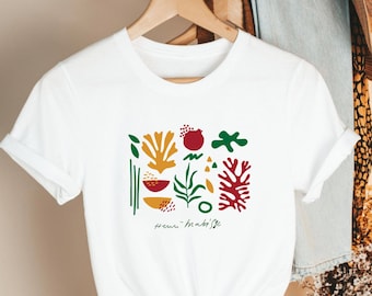 Henri Matisse Illustration Tee, Art Work Cotton Unisex Shirt