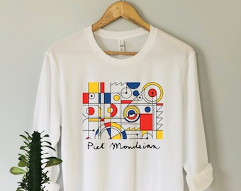 PIET MONDRIAN Art Shirt, Mondrian Hoodie, Mondrian Shirt, Piet Mondrian, Artist Shirt, Mondrian, Artist Tee, Art Tee Shirt, Art Gift