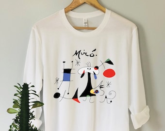 Joan Miro Hoodie & Shirt, Joan Miro, Miro Art, Miro Shirt, Art Shirt, Art Hoodie, Artist Shirt, Art Tee, Art Gift, White Shirt,Art Hoodie