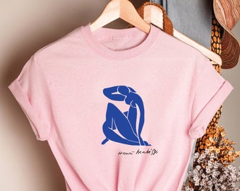 HENRI MATISSE Blue Nude 1952,Artwork Tee, Matisse Tee, Cubist Tee, Artist Tee, Henri Matisse Art, Artist Tee, Painter Tee, Artwork Tee Shirt