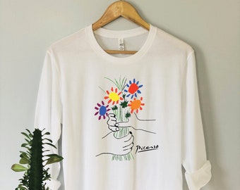 Flowers by PICASSO Hoodie & Shirt, Picasso, Picasso Shirt, Art Shirt, Art Hoodie, Picasso Art, Artist Shirt, Art Tee, Support Ukraine