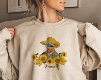 SUNFLOWERS of VINCENT Shirt, Vincent Van Gogh Sunflower Art Painting