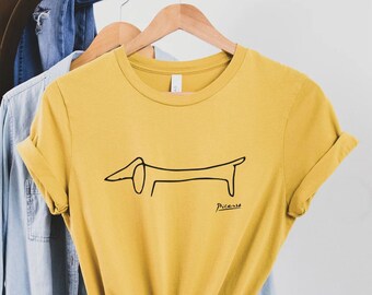 PICASSO The Dog Artwork 1957 Tee, Picasso Tee, Dog Tee, Dog Shirt, Picasso Art, Artist Tee, Painter Tee, Artwork Tee Shirt, Pablo Picasso