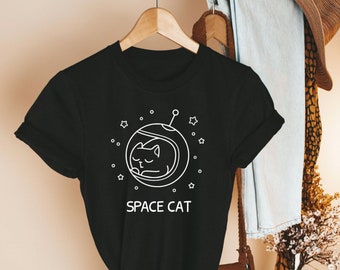 SPACE CAT  T-Shirt, Cat Tee, Astronaut T-Shirt, Spaceship T-Shirt, Cat Life, Cat Tee, T-Shirt, Shirt, Tee