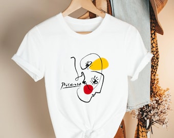 PICASSO Face to Face Artwork T-Shirt, Picasso Tee, Cubist Tee, Artist Shirt, Picasso Art, Artist Tee, Painter Tee, Artwork Tee Shirt