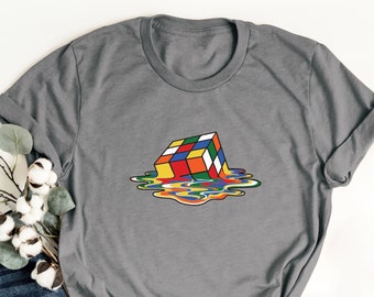 RUBICK'S MELTING CUBE Tee, Sheldon Cooper T-shirt, Rubicks Cube, Rubicks cube tee, Rubicks cube shirt