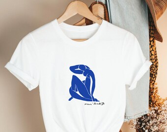 Henri Matisse Blue Nude T-Shirt Minimal Modern Art Graphic