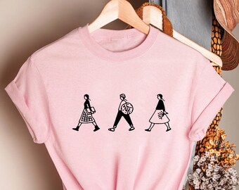 Walking Dudes Tee Shirt,  Friends Shirt, Friendship Artist