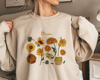 Vincent Van Gogh Sunflowers Sweatshirt, Art Shirt