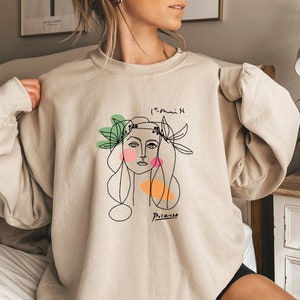 Pablo Picasso Unisex Sweatshirt Picasso Abstract Modern Art T shirt Picasso Aesthetic Sweatshirt Artist Gifts Etsy