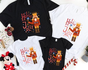 Holly Jolly Christmas Shirt: Family Holiday Tee