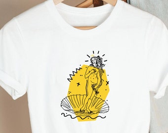 Venus on the Shell Hoodie, Botticelli Art Shirt