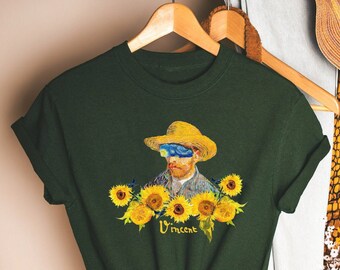 Sunflowers of Van Gogh Shirt, Vincent Van Gogh, Van Gogh Tee, Sunflower Shirt,Artist Shirt, Art Shirt, Art Tee, Painting Shirt, Art Gift