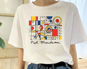 Piet Mondrian Art T-Shirt, Geometric Artist Tee