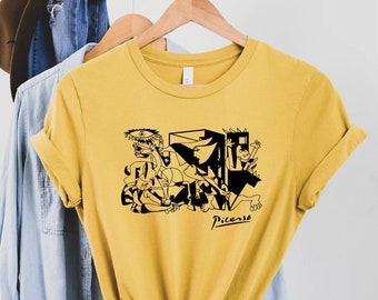 PICASSO Guernica Tee Shirt, Picasso Tee Shirt, Picasso T-Shirt, Guernica Tee, Artist Tee, Artist Shirt, Painter Shirt Tee, Surrealism Tee