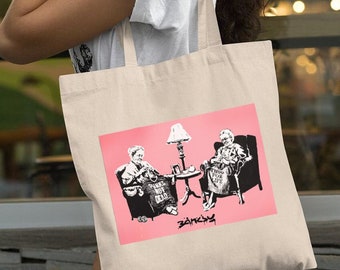 GRANNIES by BANKSY, Banksy Bag, Banksy Art, Granny Bag, Love Gift, Grandma Bag, Granny,art gift,Love gift,valentines gift,Valentines Day Bag