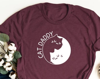 Cat Daddy T-Shirt: Funny Cat Lover Dad Tee