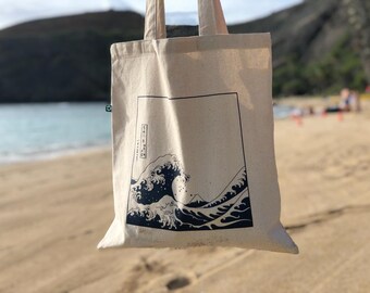 OCEAN Wave Bag, KANAGAWA Wave, Japanese Wave Bag, Japanese