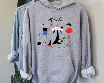 Joan Miro Abstract Art Shirt, Minimalist Modern Design, Unisex