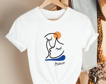 PICASSO KISS Tee, Picasso Tee, Kiss Tee, Kiss Shirt, Picasso Art, Artist Tee, Painter Tee, Artwork Tee Shirt, Pablo Picasso