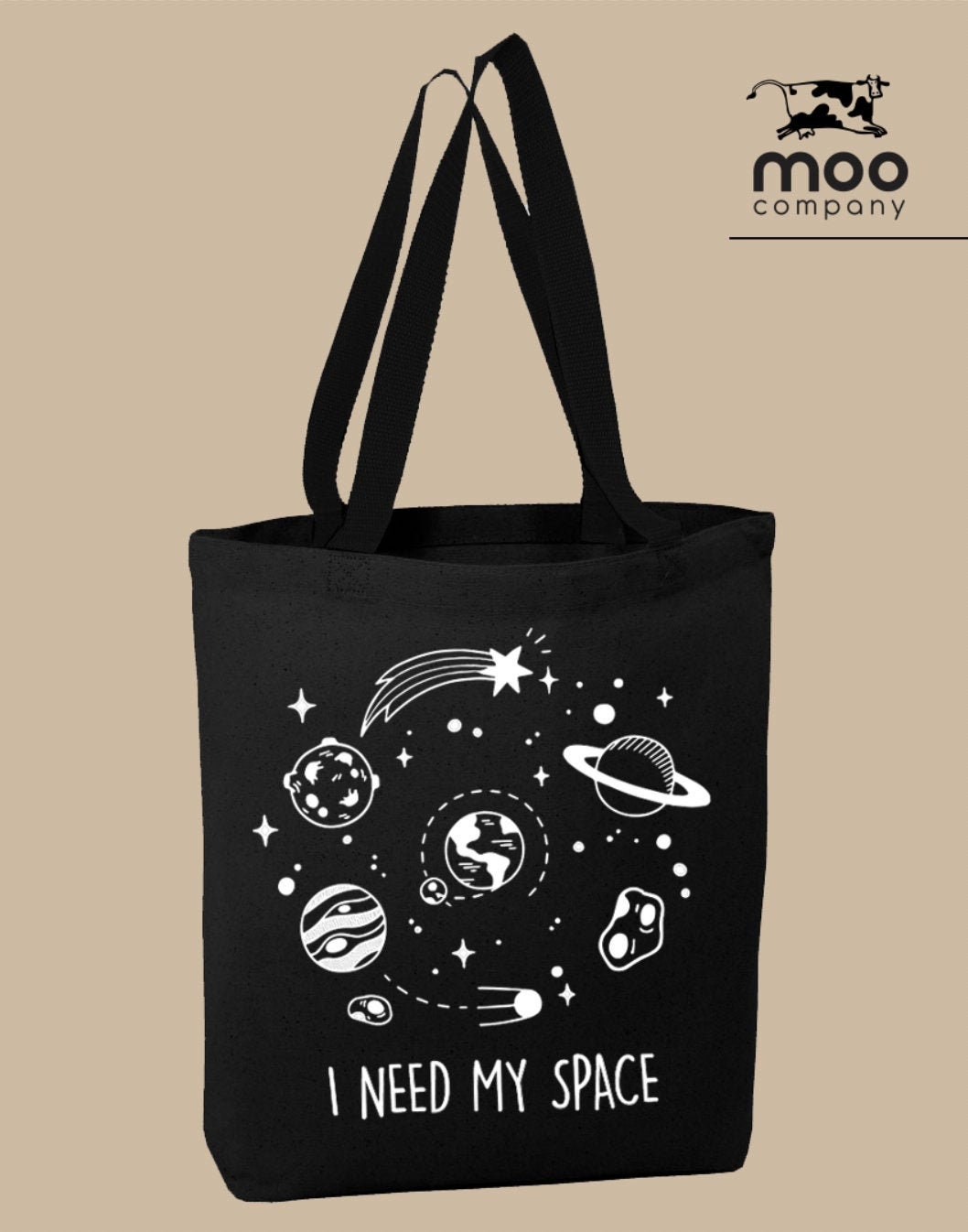 I NEED MY SPACE Tote Bag Space Bag Universe Tote Bag Space Etsy
