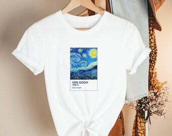 Starry Night Van Gogh Art Tee