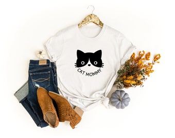 Cat Mommy T-Shirt, Unisex Cat Mom Tee
