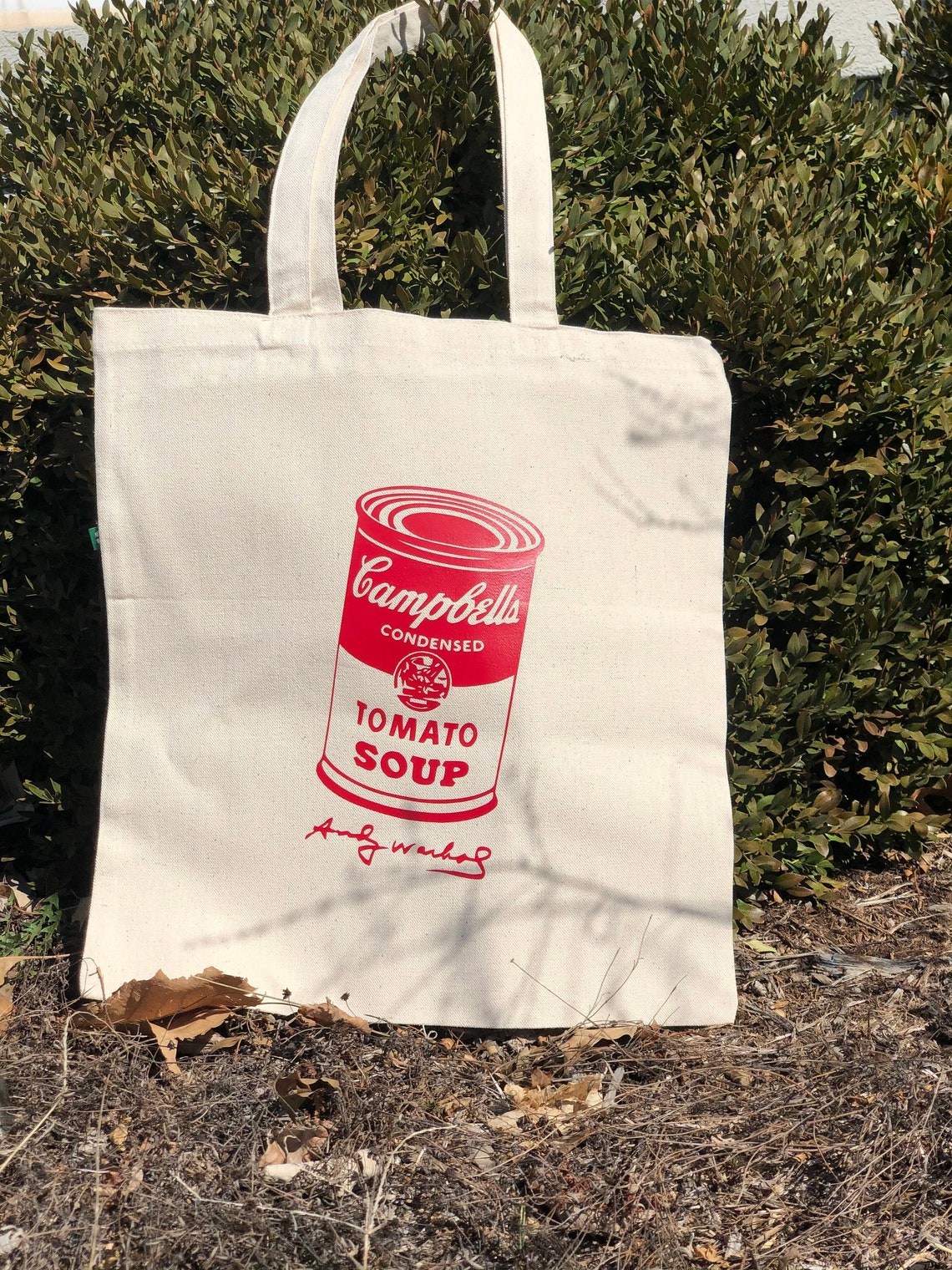 CAMPBELL'S SOUP BagTomato Soup Tote Bag Andy Warhol Etsy